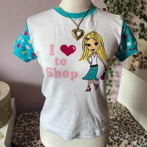 Vintage “I Love to Shop” Baby Tee